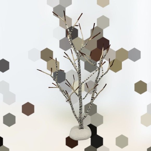 Department 56 Village Winter Birch Tree In original Box, Vintage 1990 Retired - Picture 8 of 16